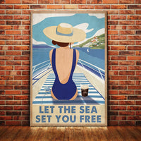 Beach Girl Canvas JN243 73O36 thumb 1