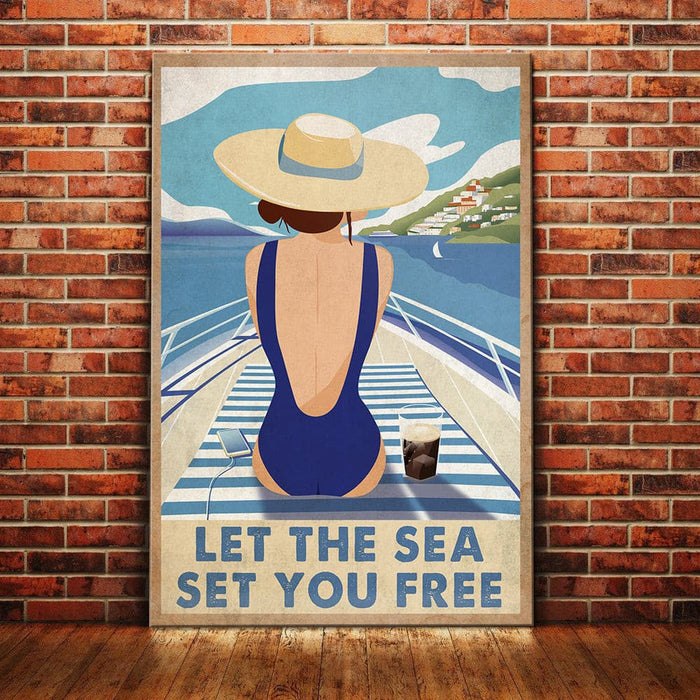 Beach Girl Canvas JN243 73O36 1