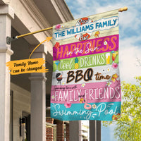 Personalized Pool Bar Cocktails Flag AG202 30O58 thumb 1