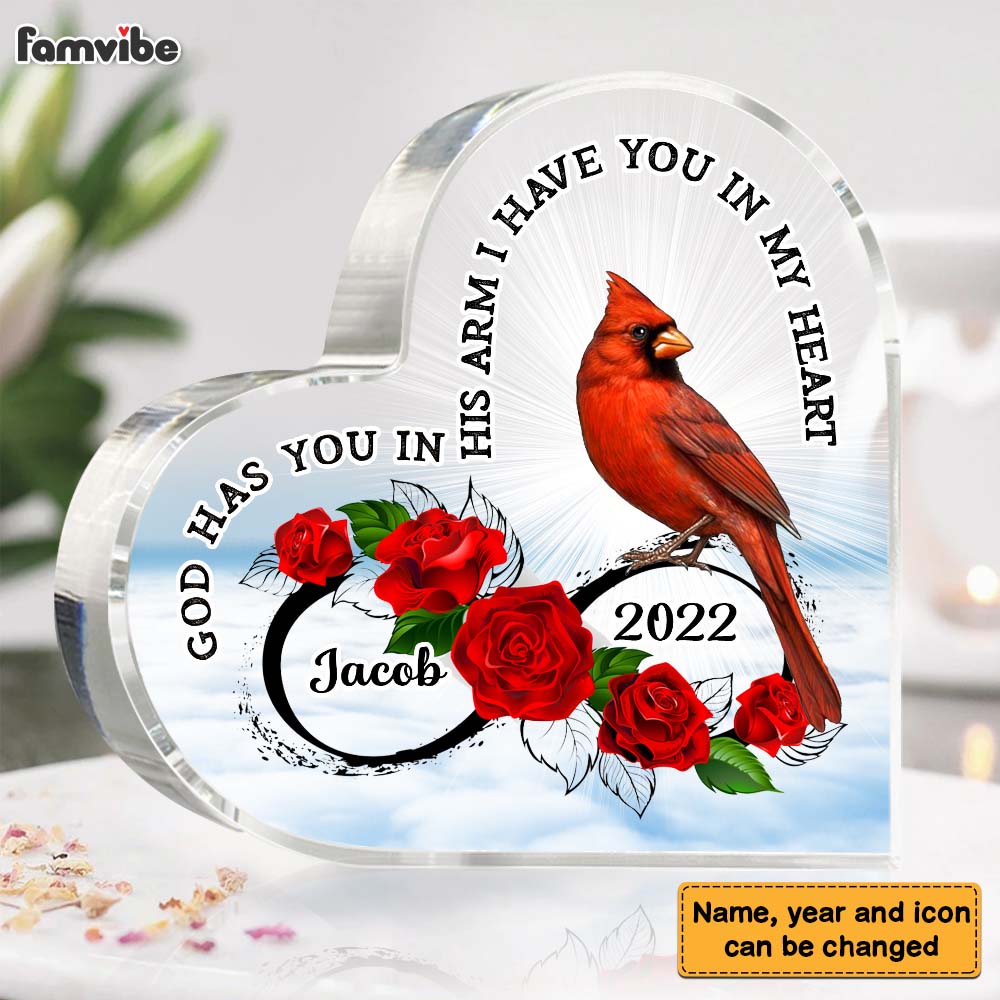 Personalized Cardinal Memorial Gift For Loss Acrylic Plaque 22637 Primary Mockup