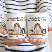 Personalized Cat Mom French Maman De Chat Mug AP165 26O53 thumb 1