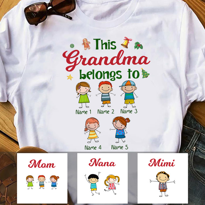 Personalized Mom Grandma T Shirt MY111 81O34 1
