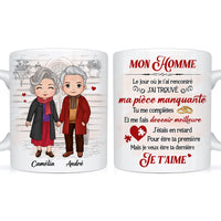 Personalized Gift For Couple French The Day I Met You Mug 30817 thumb 1