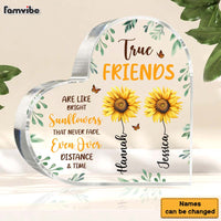 Personalized Gift True Friends Sunflower Acrylic Plaque 31220 thumb 1