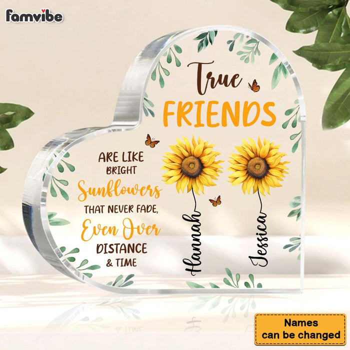 Personalized Gift True Friends Sunflower Acrylic Plaque 31220 1