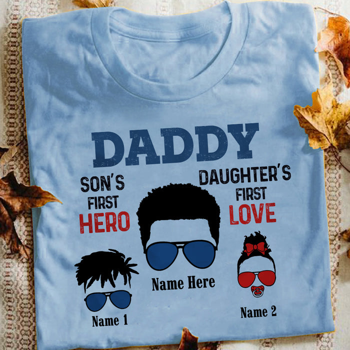 Personalized Dad Grandpa First Hero Love T Shirt AP293 30O57 1