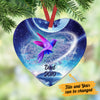 Personalized Hummingbird Memorial Mom Dad Heart Ornament SOB312 87O36 1