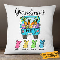 Personalized Grandma Peeps Easter Truck Pillow FB192 67O53 (Insert Included) thumb 1