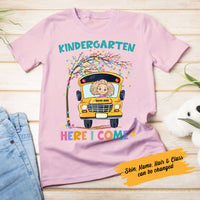 Personalized Back To School Truck Tree Kid T Shirt JN309 30O58 thumb 1