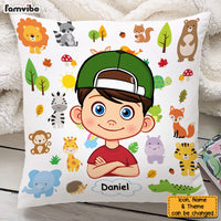 Personalized Gift For Grandson Granddaughter Background Custom Pillow 30485 thumb 1