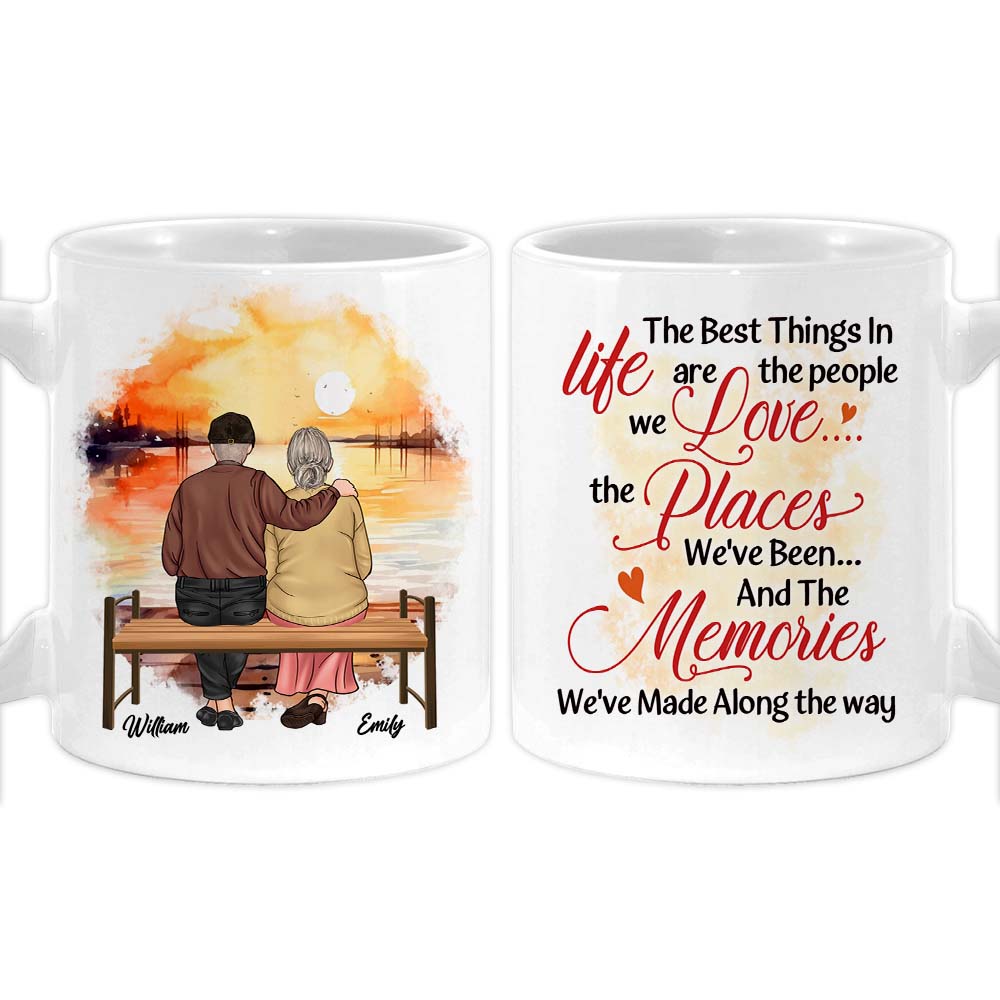 Personalized Gift For Couples The Memories We've Made  Along The Way Mug Primary Mockup