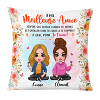 Personalized Gift Friends Sister French Hug This Pillow 30995 thumb 1