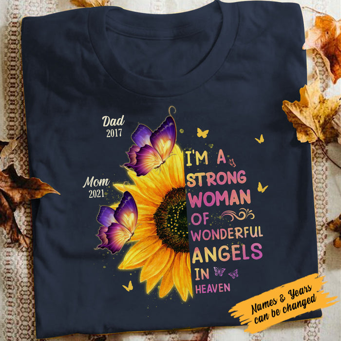 Personalized Memorial Mom Dad In Heaven T Shirt MY111 95O58 1