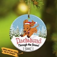 Personalized Dachshund Christmas  Ornament OB124 85O36 thumb 1