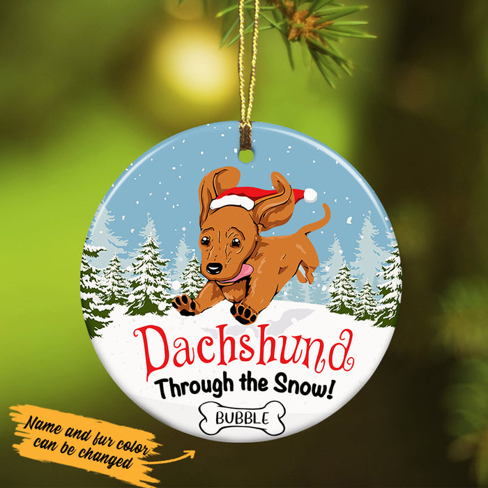 Personalized Dachshund Christmas  Ornament OB124 85O36 1