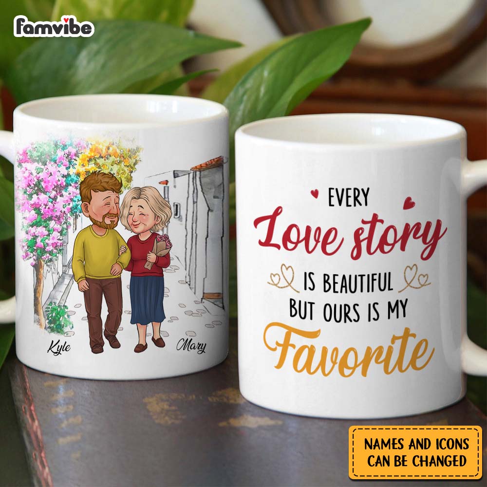 Personalized Couple Every Love Story Is Beautiful Mug 31072 Primary Mockup