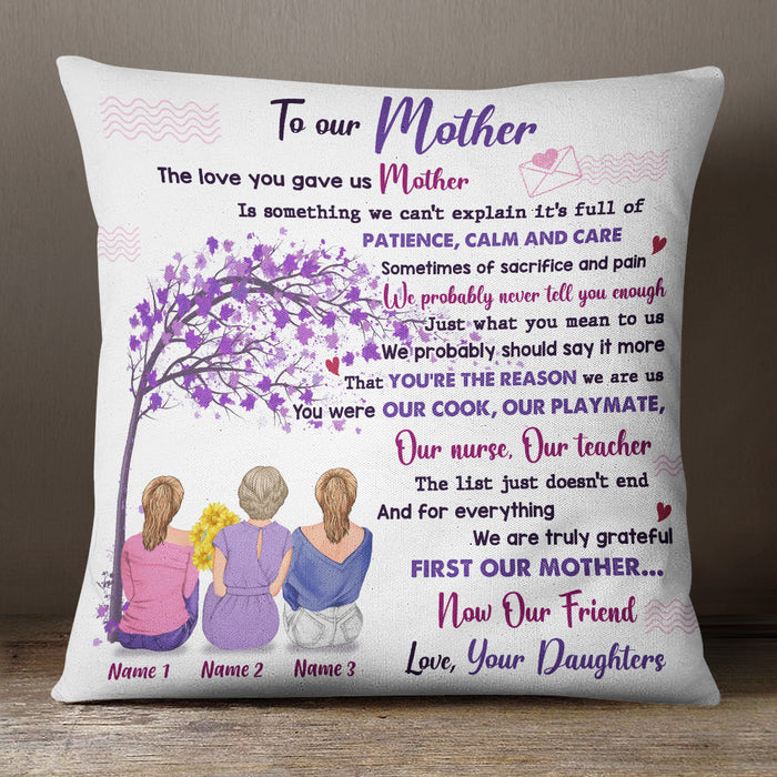 Personalized First My Mom Grandma Pillow AP124 30O36 (Insert Included) 1