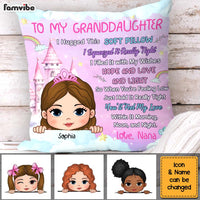Personalized To My Granddaughter Princess Theme Pillow 30932 thumb 1