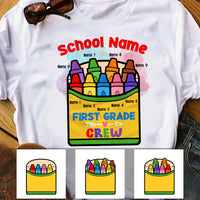 Personalized Teacher Crayon Box T Shirt JN281 30O36 thumb 1