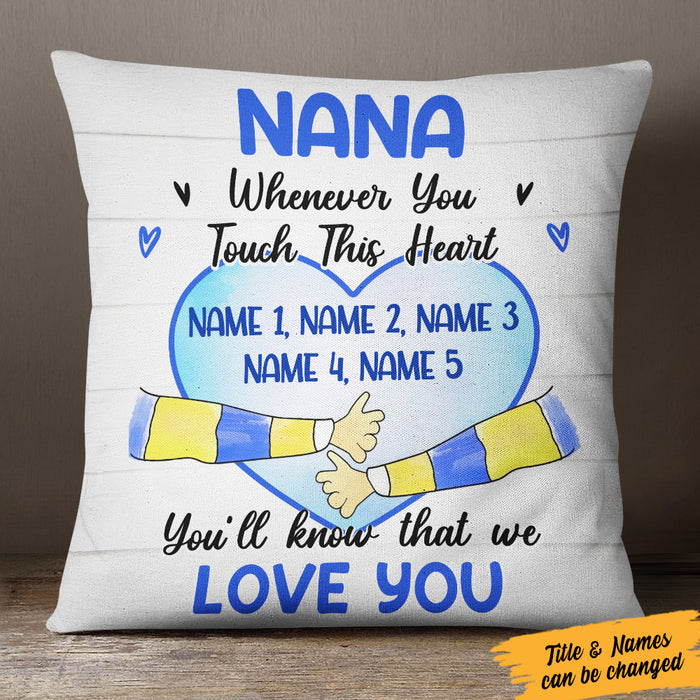 Personalized Grandma We Love You  Pillow NB171 95O36 (Insert Included) 1