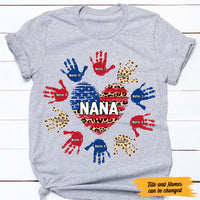 Personalized Mom Grandma Heart T Shirt MY241 95O47 thumb 1