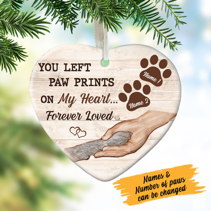 Personalized Dog Memorial Heart Ornament NB131 85O58 1