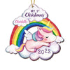 Personalized  Unicorn Baby First Christmas Ornament OB222 36O69 1
