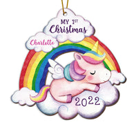 Personalized  Unicorn Baby First Christmas Ornament OB222 36O69 thumb 1