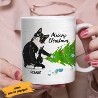 Personalized Tuxedo Cat Christmas Mug OB211 85O58 thumb 1