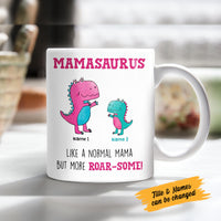 Personalized Roar Some Mom Grandma Dinosaur Mug MR61 95O58 thumb 1