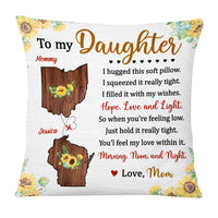 Personalized To My Daughter Sunflower Long Distance Pillow AG65 32O53 thumb 1