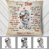 Personalized Dad Grandpa To My Son Daughter Pillow MR182 95O60 1