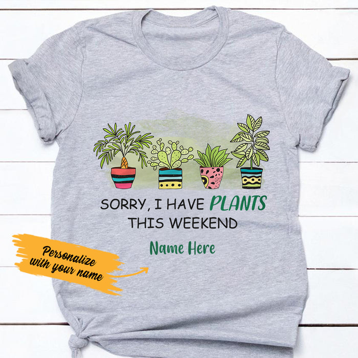 Personalized This Weekend Plant T Shirt SB32 29O36 1