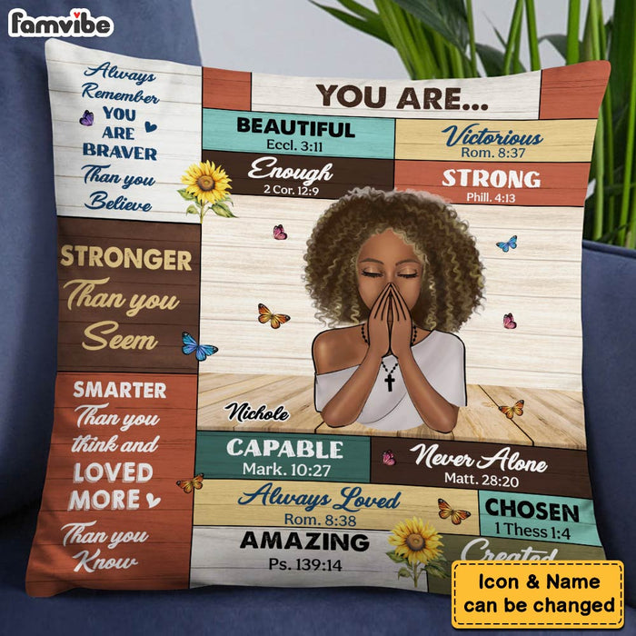 Personalized Inspirational Gift For Daughter You Are Pillow 30776 1