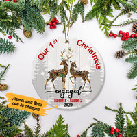 Personalized Deer Hunting Couple Christmas  Ornament SB92 65O58 thumb 1
