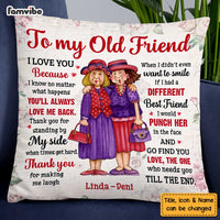 Personalized Thank You For All To My Friend Vintage Floral Pillow OB252 58O47 thumb 1