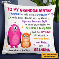 Personalized Gift For Granddaughter Monster Hug This Pillow 25520 thumb 1