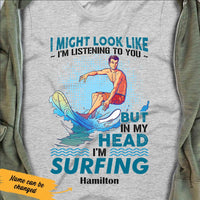 Personalized Surfing White T Shirt JN121 74O53 thumb 1