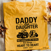 Personalized Tractor Farmer Daddy and Daughter T Shirt JL283 27O65 thumb 1