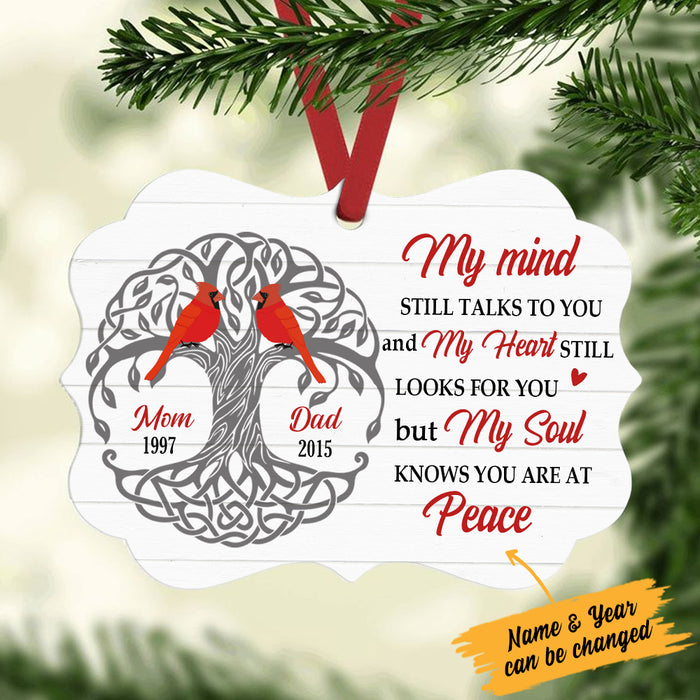 Personalized Cardinal Memorial Mom Dad Benelux Ornament NB162 30O34 1