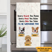 Personalized Dog Watching Towel DB102 95O47 thumb 1