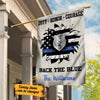 Personalized Police Back The Blue Flag JL103 30O57 1