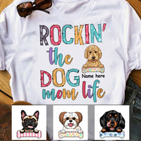 Personalized Dog Mom T Shirt FB31 26O36 thumb 1