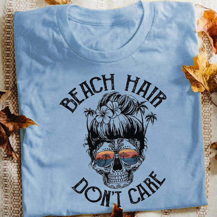 Beach Hair Dont Care White T Shirt JN274 85O53 1