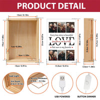 Personalized Couple Gift  Love Picture Frame Light Box 31369 thumb 1