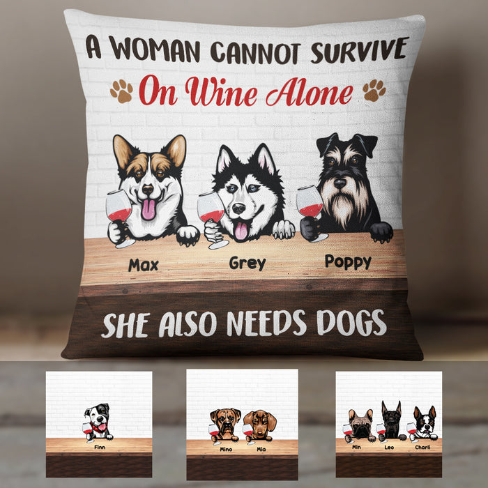 Personalized Cannot Survive Without Dog  Pillow SB281 73O57 (Insert Included) 1