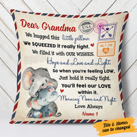 Personalized Elephant Letter To Grandma  Pillow SB292 65O58 thumb 1