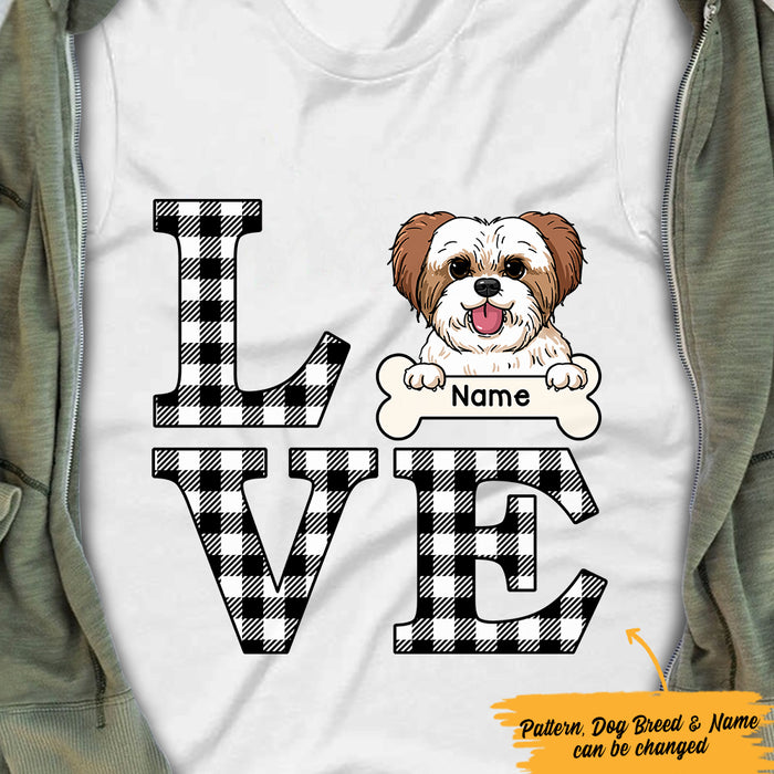 Personalized Love Dog T Shirt MR231 30O47 1