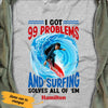 Personalized Surfing White T Shirt JN131 74O53 1
