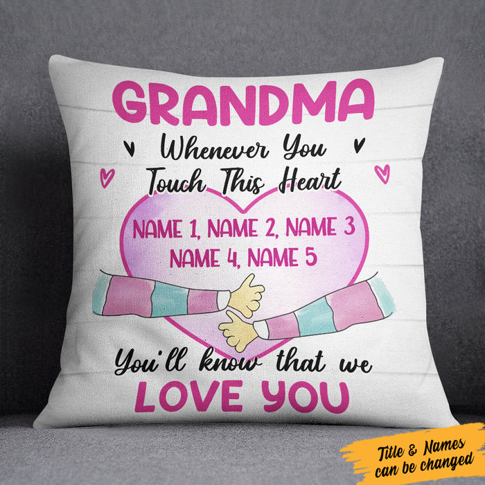 Personalized Grandma We Love You  Pillow NB171 95O36 (Insert Included) 1